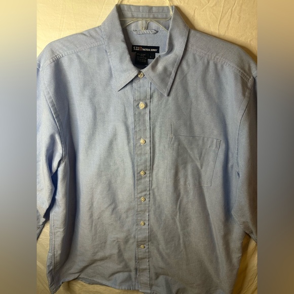 5.11 Tactical Other - 5.11 Tactical Series Blue Button Down Shirt Men’s L Utility Workwear, pockets